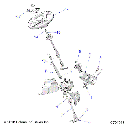 STEERING, STEERING ASM. - Z20A5A87B2 (C701013)