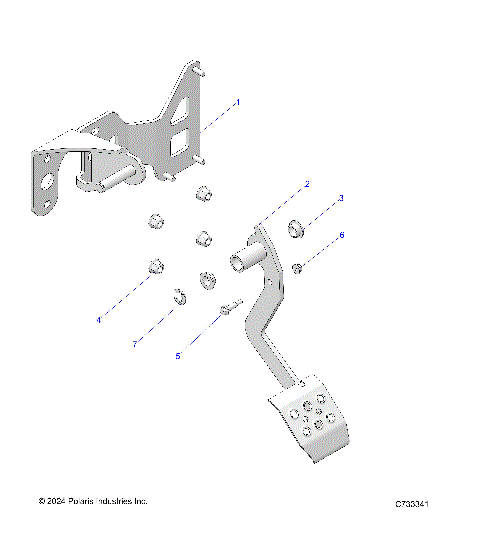 BRAKES, PEDAL - R25RRS99CK/EK/C9/E9 (C733341)