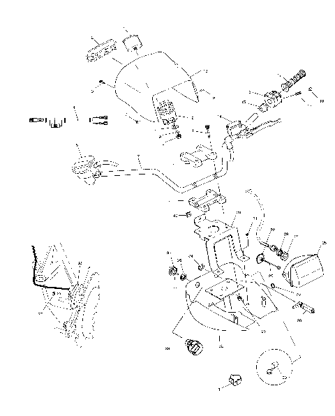 HANDLEBAR and HEADLIGHT POD - C10CL50AA (4978707870C11)