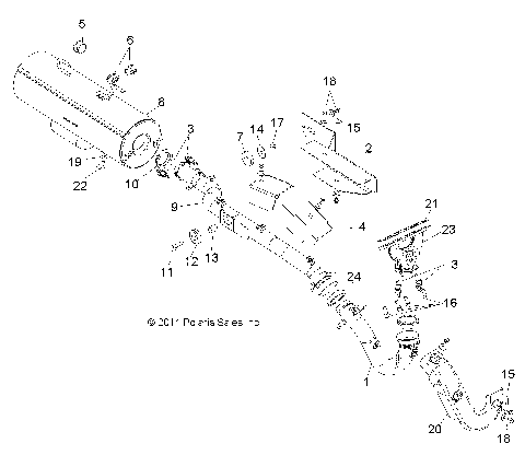 ENGINE, EXHAUST - R12HR76AG/AR (49RGREXHAUST126X6)