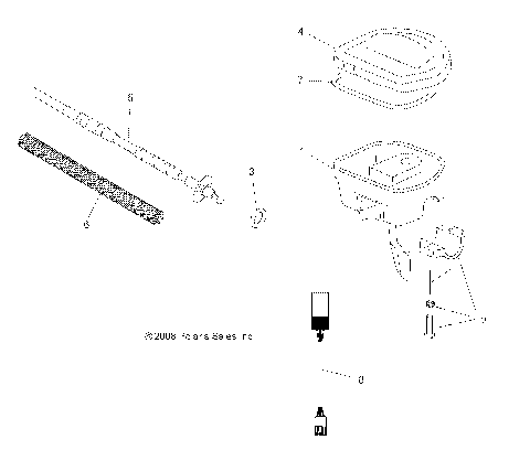 STEERING, CONTROLS and THROTTLE - A08TN50AT/AX/AZ (49ATVCONTROLS08SPX2)