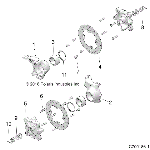 SUSPENSION, FRONT CARRIER - Z21CHA57A2/K2/E57AK (C700186-1)