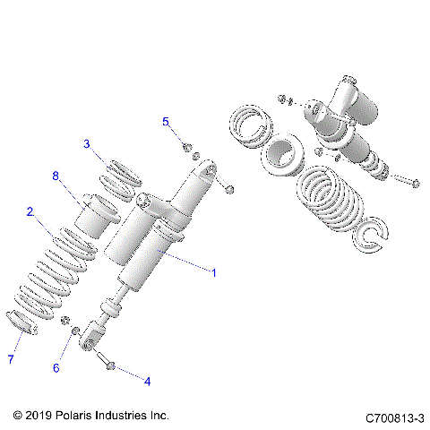 SUSPENSION, REAR SHOCK MOUNTING - G21GXD99AJ/AZ/BJ/BZ (C700813-3)