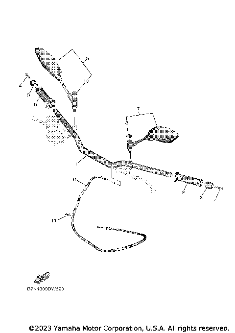 STEERING HANDLE CABLE