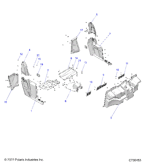 BODY, FLOOR and ROCKERS - R23MAA57B1/EB4/B9 (C730453)