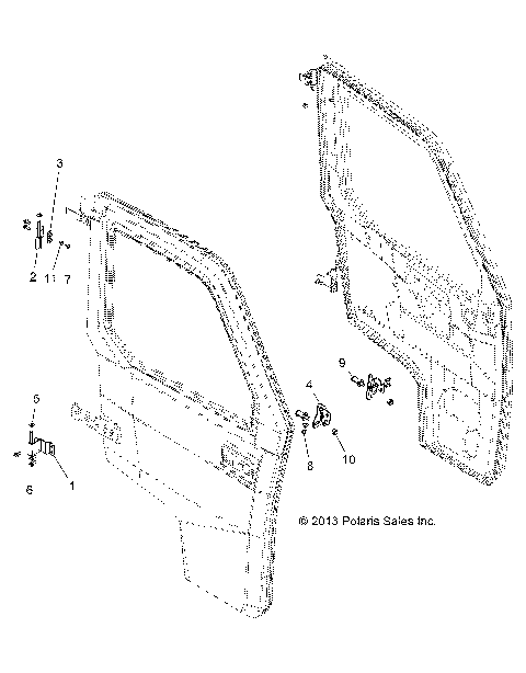 BODY, DOOR MOUNTING - R142D9JDA (49BRUTUSDOORMTG13M)