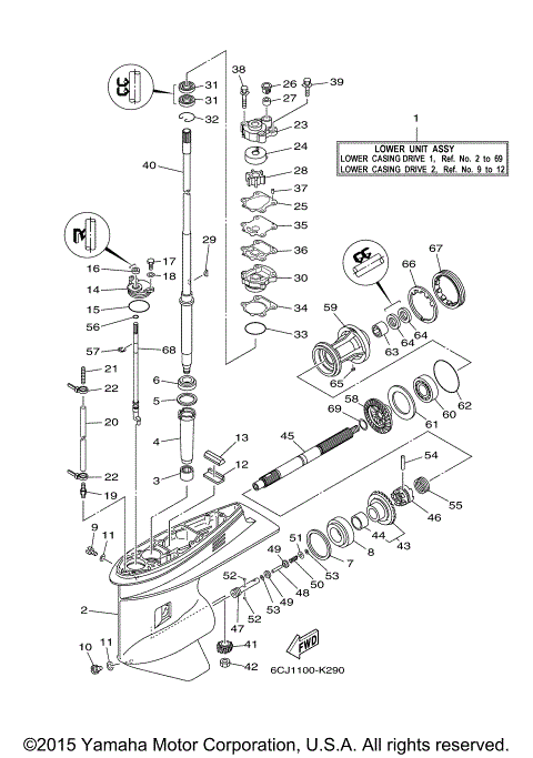 LOWER CASING DRIVE 1
