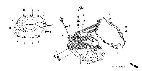 RIGHT CRANKCASE COVER (2)