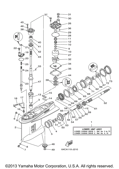 LOWER CASING DRIVE 1