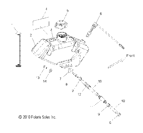 ENGINE, OIL BOTTLE ASM. - S12BS8/BC8 ALL OPTIONS (49SNOWOILBOTTLE11800PRMK)