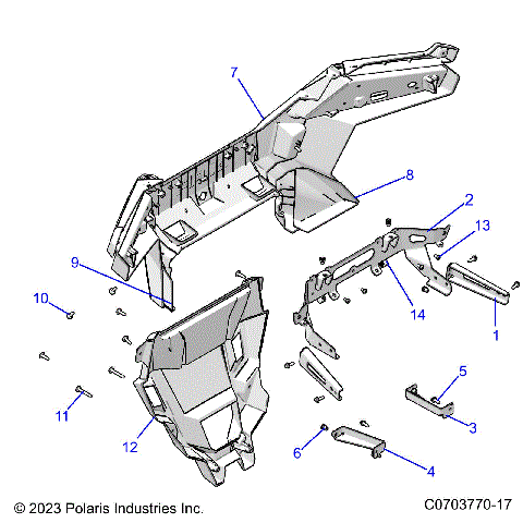 BODY, REAR BUMPER - Z23R4E92A/92B (C0703770-9)
