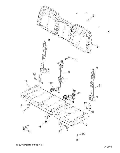 BODY, SEAT - R16B1PD1AA/2P (700658)