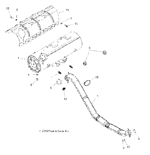 ENGINE, EXHAUST - A14TN55FA (49ATVEXHAUST11SPTRG550)
