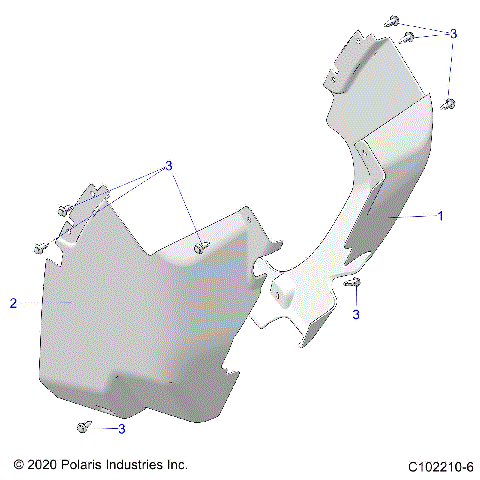 BODY, MUD GUARDS - A26SXM95AR (C102210-6)