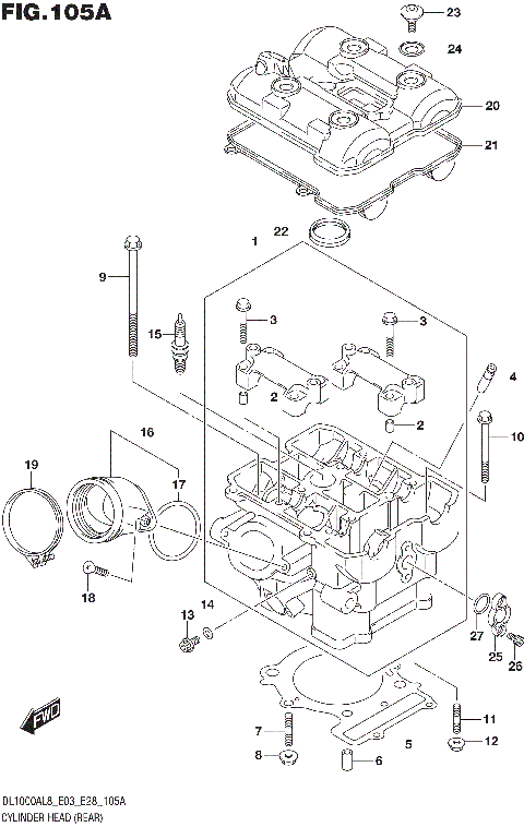 CYLINDER HEAD (REAR)