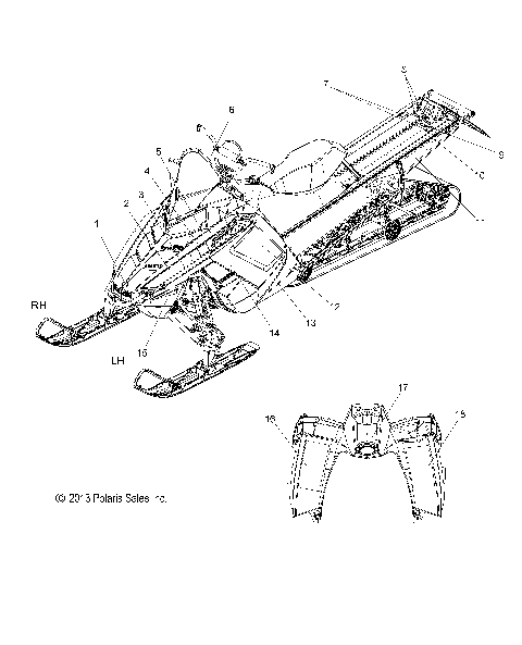 BODY, DECAL - S14CG8/CH8 ALL OPTIONS (49SNOWDECAL14PRMK)