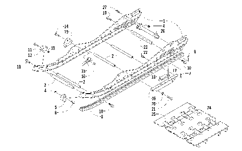 SLIDE RAIL AND TRACK ASSEMBLY [94581]