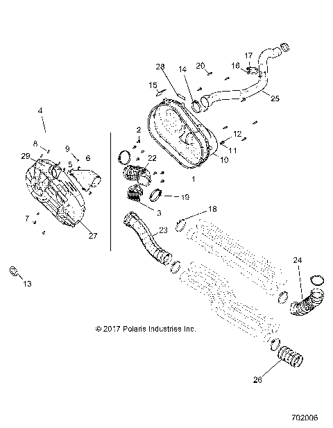 DRIVE TRAIN, CLUTCH COVER AND DUCTING - R19RHE99AD/BD/LD/KAK/BK (702006)