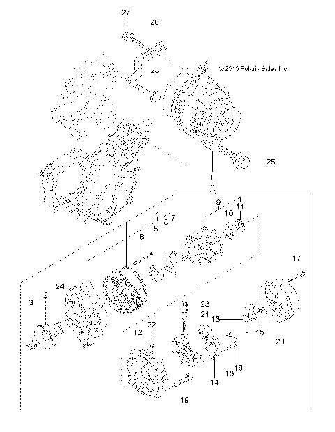 ENGINE, ALTERNATOR - R14TH90DG (49RGRALTERNATOR11DCREW)