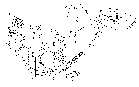 CHASSIS, REAR BUMPER, AND SNOWFLAP ASSEMBLY [93766]