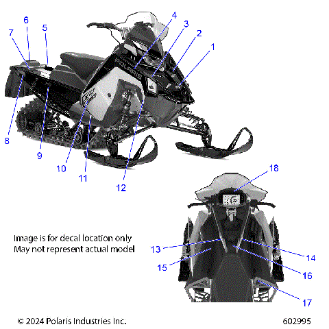 BODY, DECAL, BLACK SIDE PANEL W/BLUE DUSK TRIM - S26TLP8RS (602995)