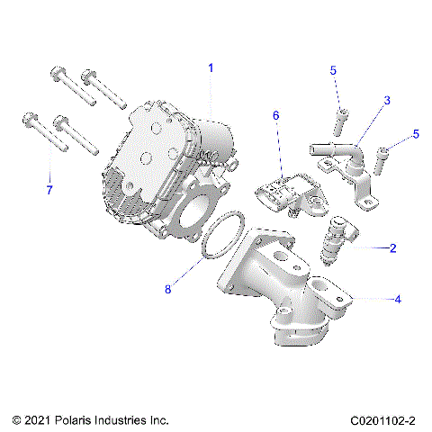 ENGINE, THROTTLE BODY and FUEL RAIL - Z25HCA18A4/A7/B4/B7 (0201102-2)