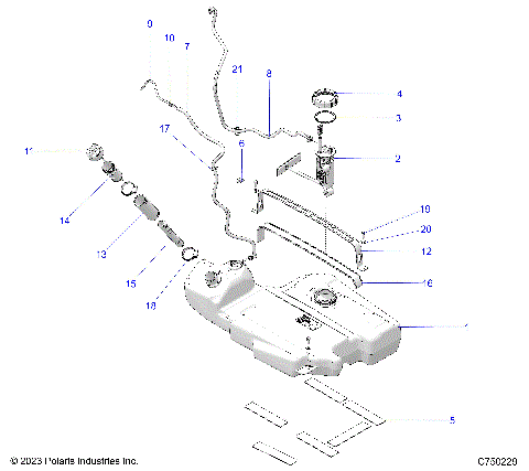 FUEL SYSTEM, STD. - Z25RPP2KAE/BE (C750229)