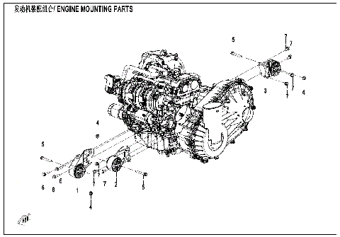 ENGINE MOUNTING PARTS