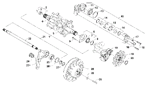 DRIVE TRAIN SHAFTS AND BRAKE ASSEMBLIES [103351]
