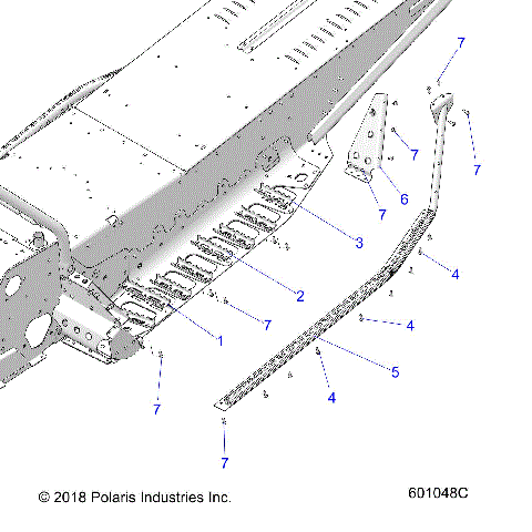 CHASSIS, TUNNEL GRIPS and CLEATS - S24MDX6DSA/6DEA (C601388)