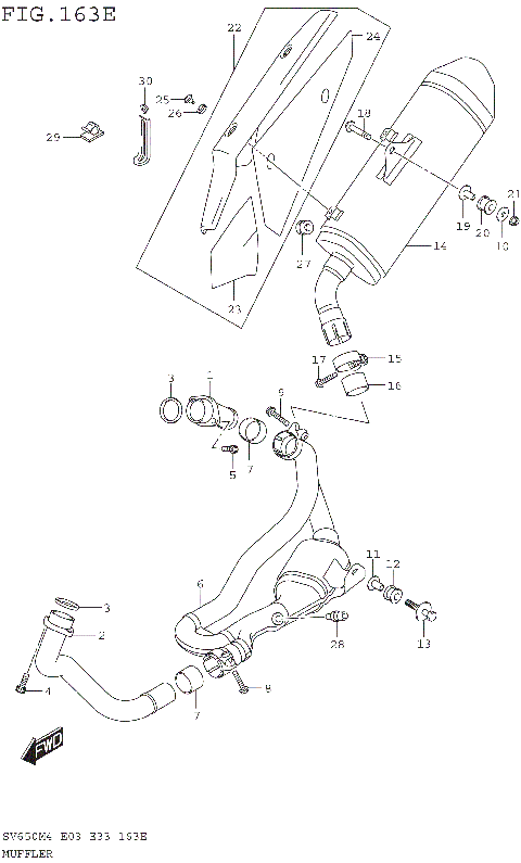 MUFFLER (SV650XAM4 E28)