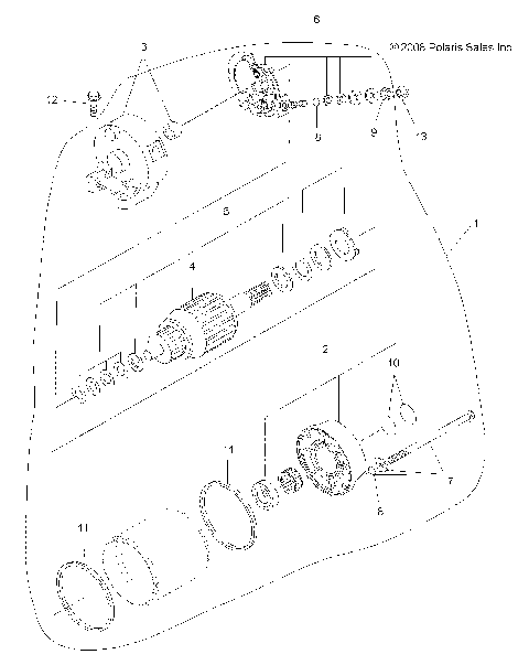 ENGINE, STARTING SYSTEM - A10ZX55FX/FF (49ATVSTARTER09SPXP550)