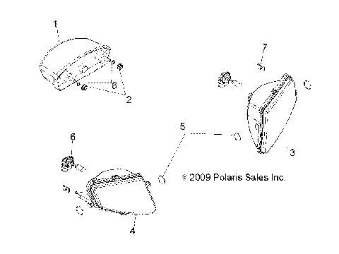 ELECTRICAL, HEADLIGHTS, TAILIGHTS and BULBS - A12EA32AA (49ATVHEADLIGHT10BOSS)