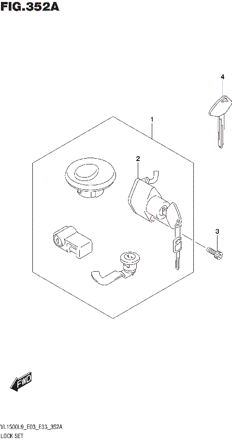 LOCK SET (VL1500BL9 E03)