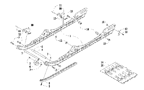 SLIDE RAIL AND TRACK ASSEMBLY [89112]