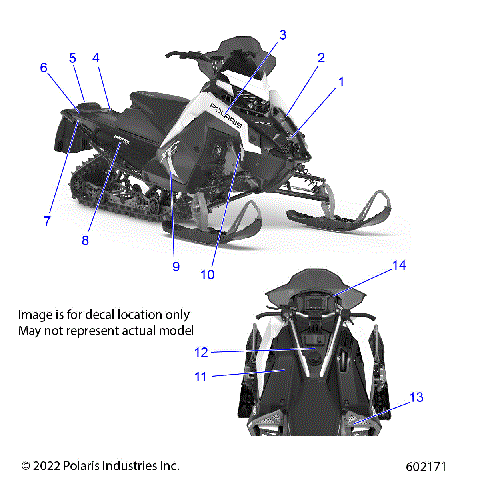 BODY, DECAL, BLACK SIDE PANEL W/ BLACK TRIM - S23TLP8RS (602171)