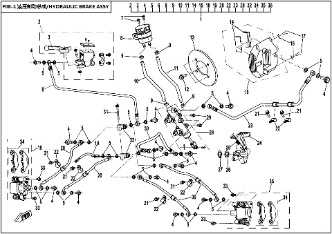 HYDRAULIC BRAKE ASSY
