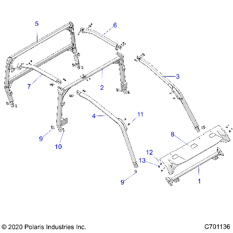 CHASSIS, CAB FRAME - G21GMD99AJ/AZ/BJ/BZ (C701136)