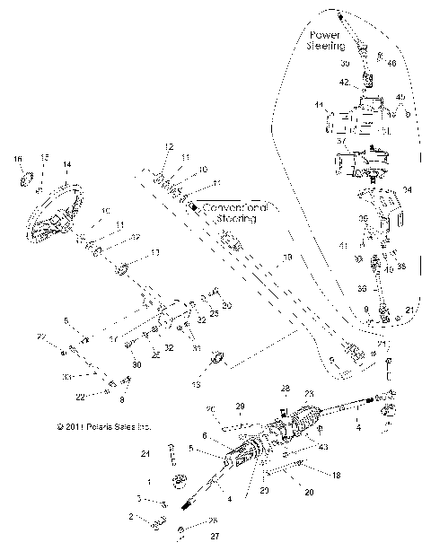 STEERING, STEERING ASM. - R12JT87AB/AD/AS/AW/9EAW (49RGRSTEERING12RZRXP4)