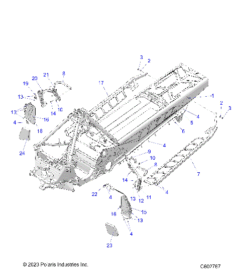 CHASSIS, FOOTRESTS, AND RUNNING BOARDS - S24TFM8MS (C602767)