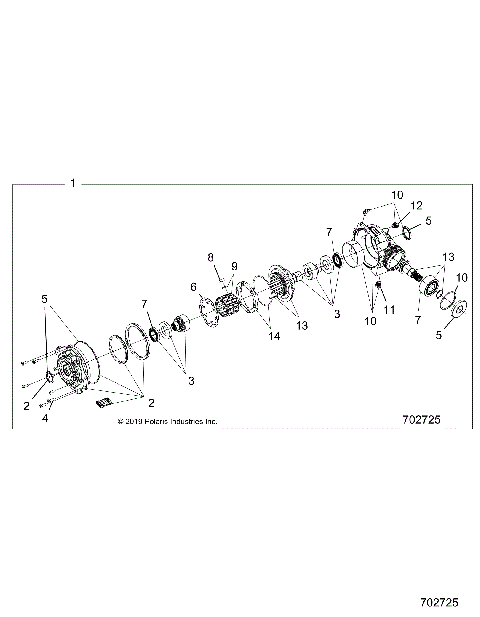 DRIVE TRAIN, FRONT GEARCASE - R21RRP99CW (702725)