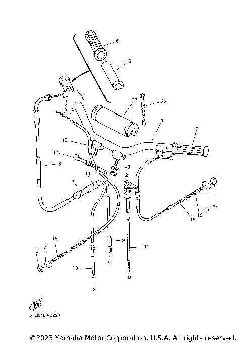 STEERING HANDLE CABLE