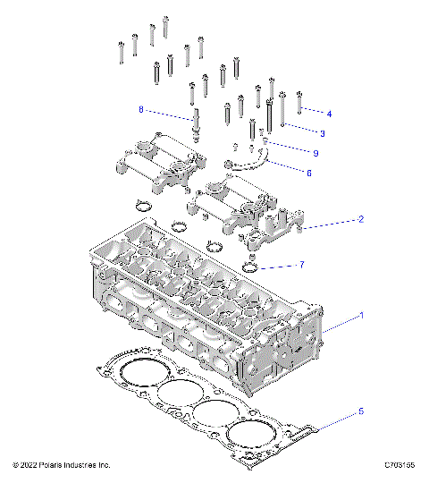 ENGINE, CYLINDER HEAD - Z23RGK2KAJ/BJ (C1206172-3)