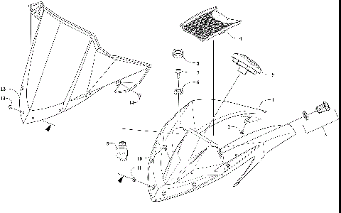 WINDSHIELD AND INSTRUMENTS ASSEMBLIES [107531]