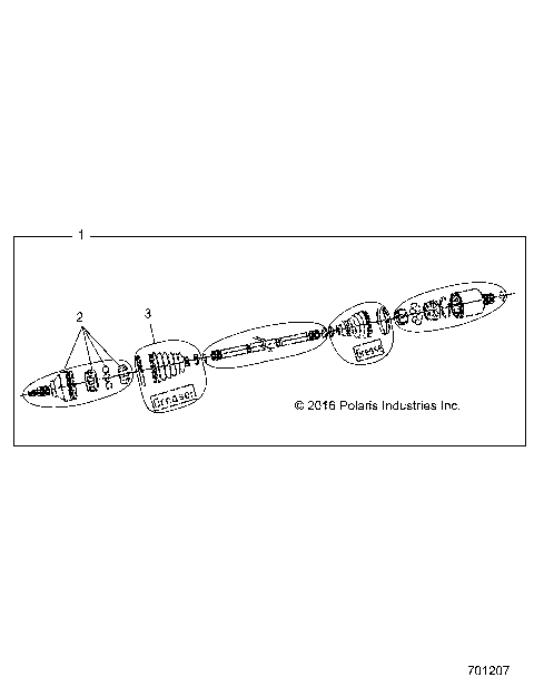 DRIVE TRAIN, HALF SHAFT, FRONT - Z17VDE99FM/S99FM/CM (701207)