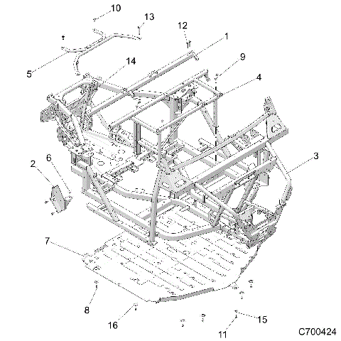 CHASSIS, MAIN FRAME - D20BBP99A4/B4/FP99A4 (C700424)