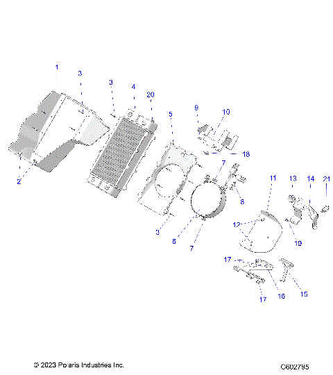 ENGINE, RADIATOR MOUNTING - S25TLT9FEL (C602795)
