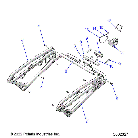CHASSIS, REAR RACK AND HITCH - S24TLT9FEL (C602327)