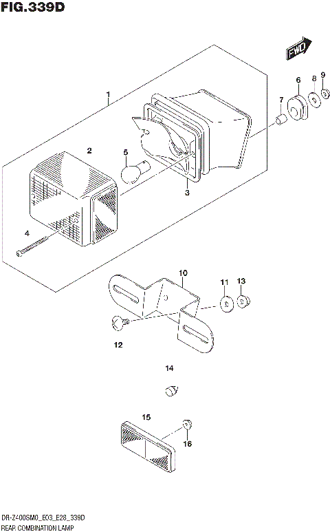 REAR COMBINATION LAMP (DR-Z400SM)