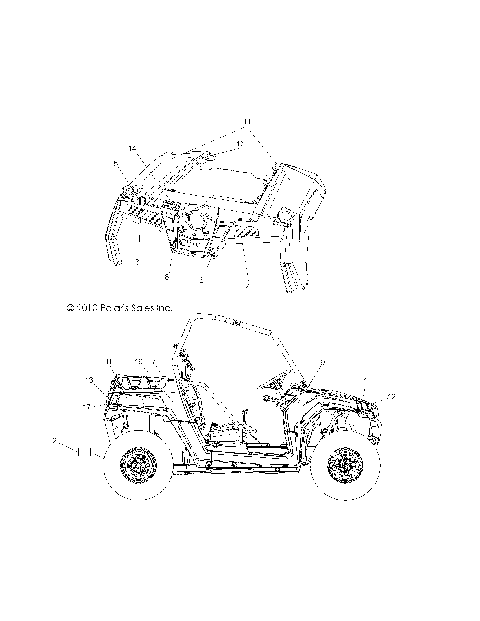 BODY, DECALS - R11VH76/VY76 ALL OPTIONS (49RGRDECAL11RZR)